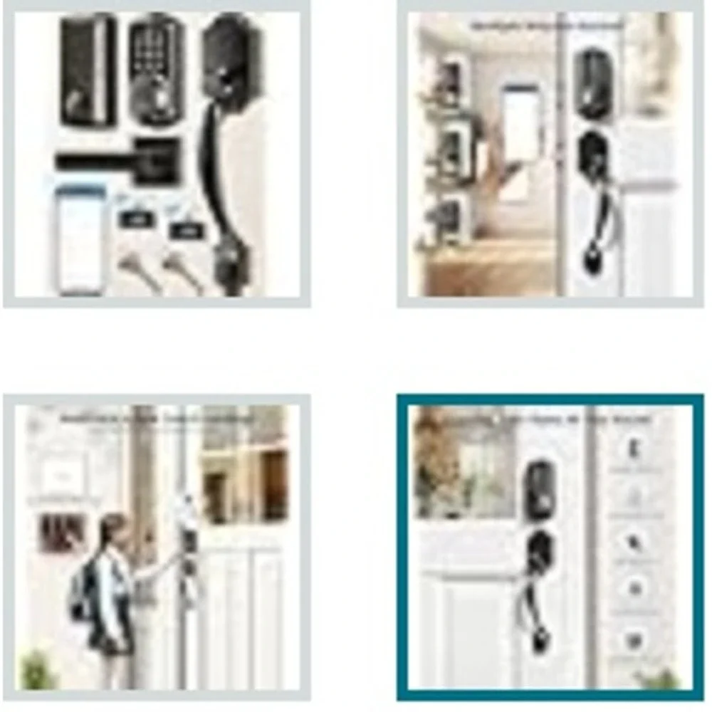 Veise VE06 H Smart Door Lock Set App Control Keyless Entry Deadbolt Matte Black - Picture 4 of 6